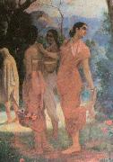 Raja Ravi Varma Ravi Varma Shakuntala, a character in the epic Mahabharata china oil painting reproduction